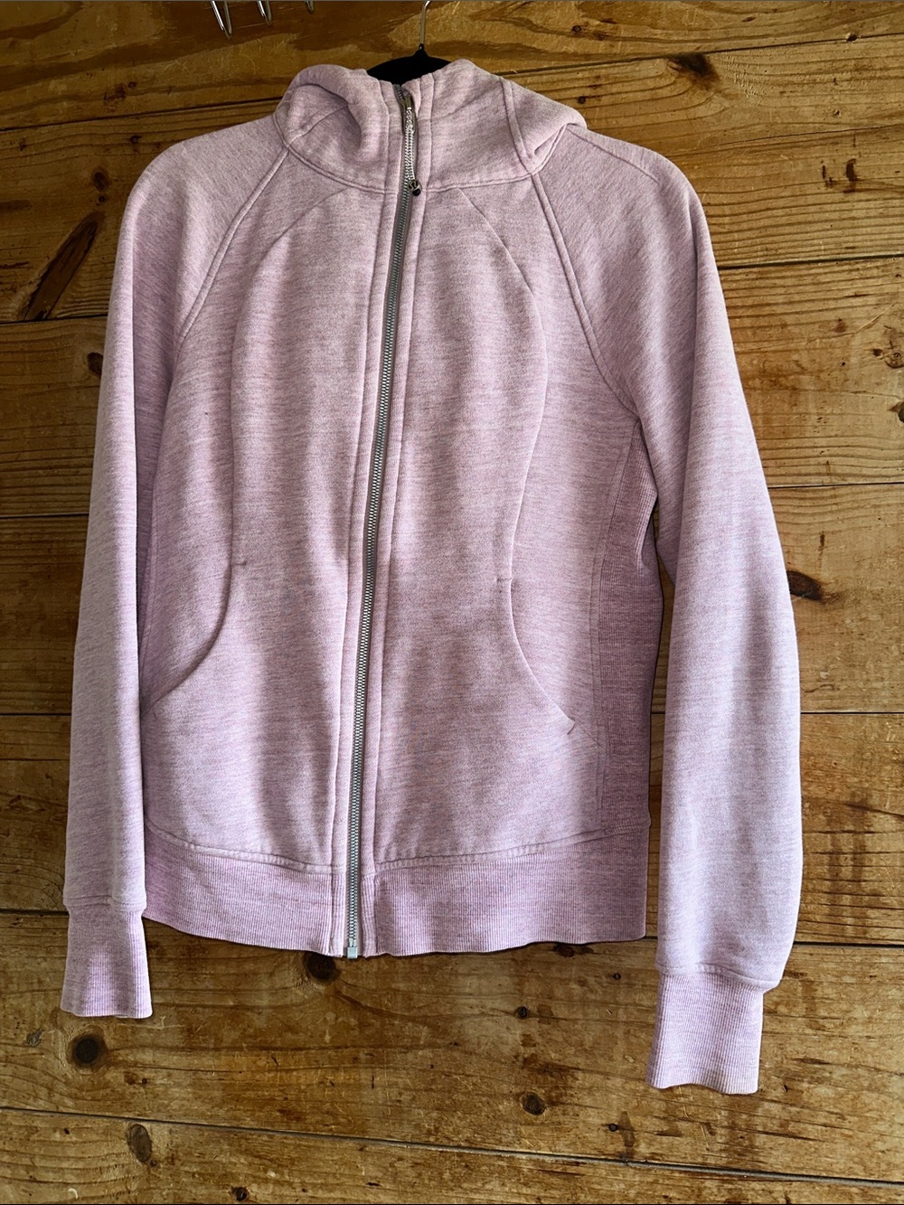 Lululemon Pink Marbled Scuba Full Zip Sweater Jacket